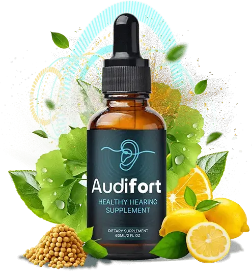 Bottle of Audifort liquid supplement
